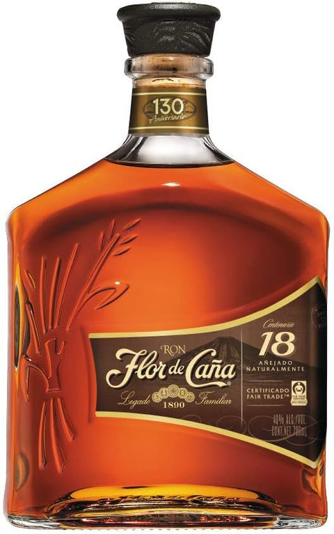 RON FLOR DE CAÑA CENTENARIO GOLD 18 AÑOS 750 ml