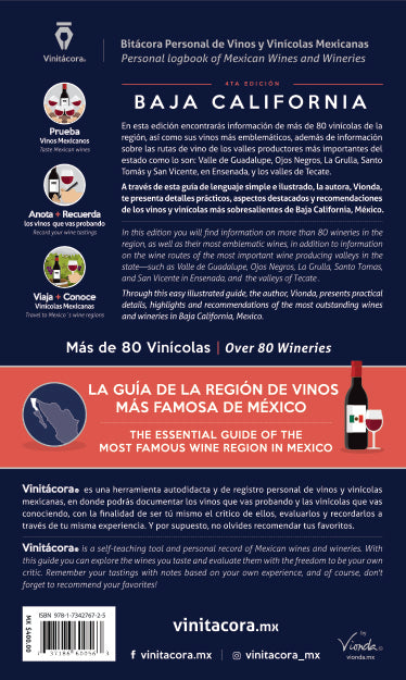 Guía Vinitacora: Vinos y Vinícolas de Baja California, México Cuarta Edición