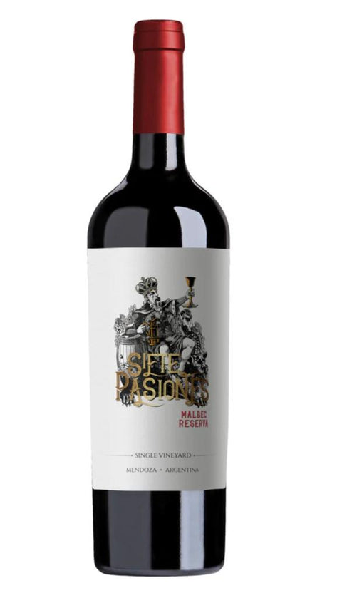 SIETE PASIONES RESERVA MALBEC 750 ML