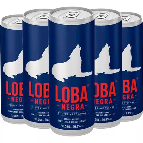 Cerveza Loba Negra 355 ml (6 pack)