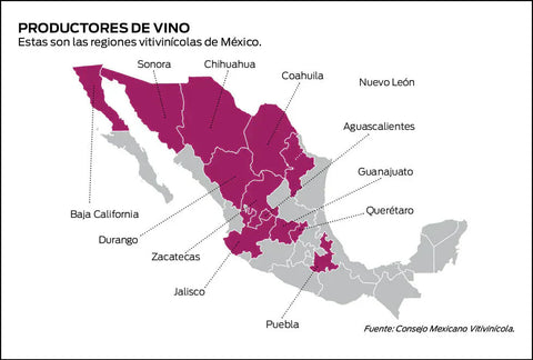 REGIONES VINÍCOLAS MEXICANAS