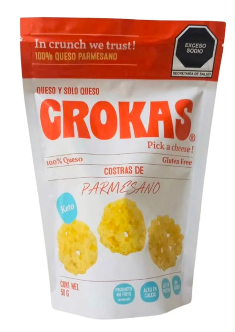 Crokas Chips de Queso Parmesano