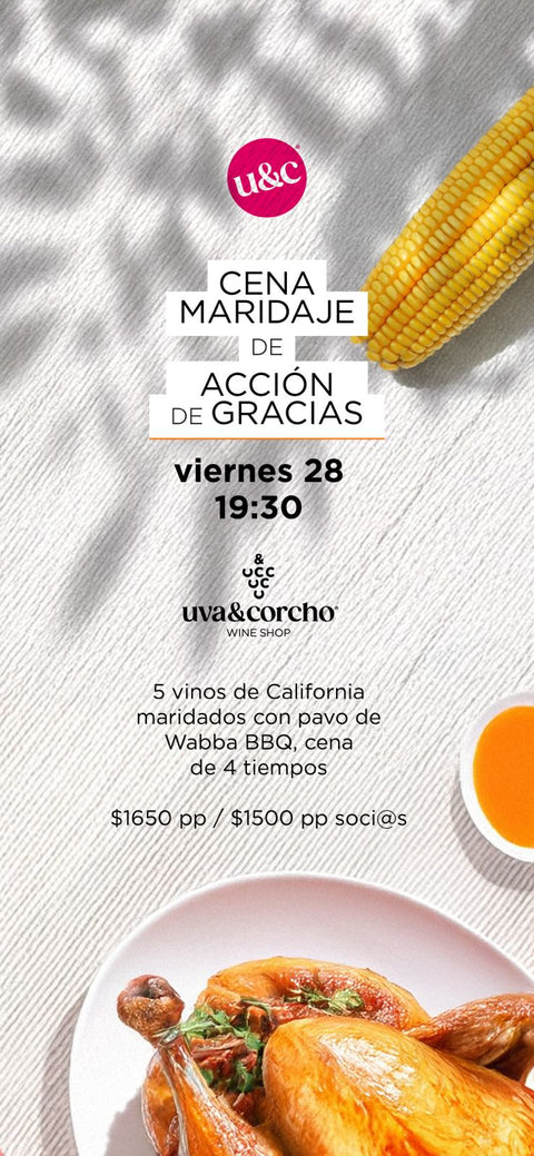 Cena de Acción de Gracias - Viernes 28 de Noviembre