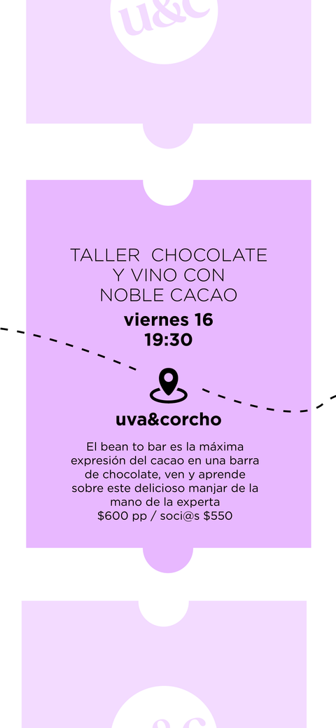 Cata de Chocolate y vino con Noble Cacao- viernes 16 de Mayo