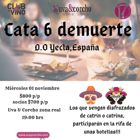 Cata 6 de Vinos Demuerte- 01 de Noviembre